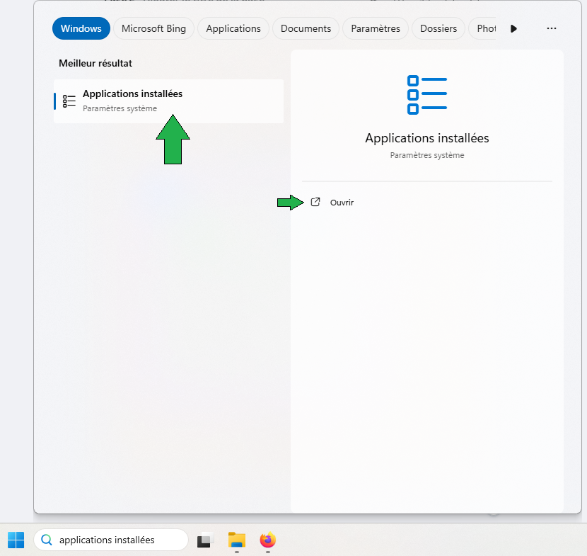 liste des logiciels windows installés